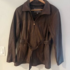 Wilsons Leather Dark Brown Women's Jackets vintage 1985